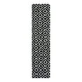 thumbnail image 2 of Unique Loom Trellis Shag Collection Area Rug - Ruth (2' 7" x 12' Runner Black and White/Ivory), 2 of 10