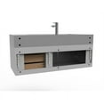 thumbnail image 4 of Castello USA Nile 48" Gray Wood Floating Vanity with Gray Top and Chrome Trim, 4 of 8