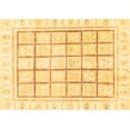 thumbnail image 1 of Ahgly Company Indoor Rectangle Abstract Brown Modern Area Rugs, 7' x 9', 1 of 4