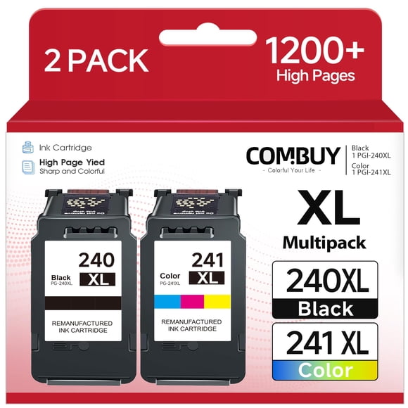 Combo de cartuchos de tinta COMBUY PG-240XL PG-241XL