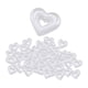 thumbnail image 1 of 80 cuentas acrílicas de corazón para manualidades, accesorios, corazones de amor, surtidos, sueltas Blanco, 1 of 9