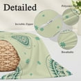 thumbnail image 2 of Green Floral Pillow Covers, Linen Long Throw Pillow Case, round Floral Ethnic Abstract Patterned Holiday Pillow Protector Decorative Cushion Cover for Living Room/Bedroom 20" x 30", 2 of 8