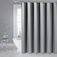 thumbnail image 5 of Grrvtrz Shower Curtain Waffles Textured Heavy Duty Thick Fabric Shower Curtains 256GSM Luxurys Weighted Polyester Cloth Bath Curtain Set with 12 Hooks 71Wx71H,Bathroom Decor,Bathroom Accessories, 5 of 9