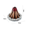 thumbnail image 5 of Rustic Wood Fire Pile Incense Burner - Attractive Firewood Heap Resin Censer Ornament for Cozy Home Atmosphere, 5 of 8