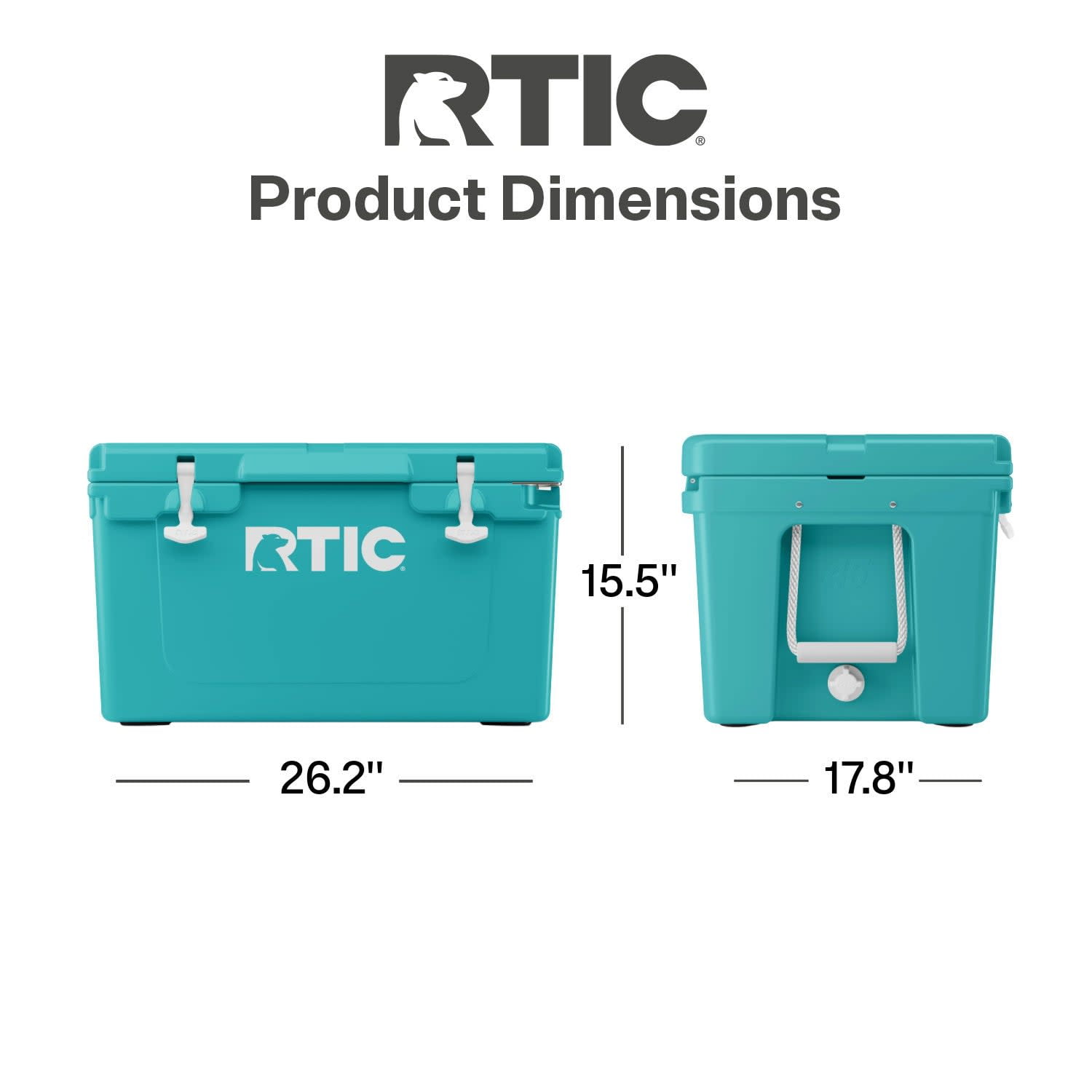 RTIC 45 QT Ultra-Tough Rotomolded Hard-Sided Ice Chest Cooler