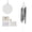 66" Black, variant on KFFKFF Outdoor Wind Chimes, 45 inches, Rich Sound Wind Chimes with 6 Tubes, Distinctive Large Commemorative Wind Chimes for Anniversary,Remarkable Exterior Decoration for Your Terrace,Backyard,Bronze