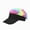 Black, variant on Novelty Hair Visor Sun Cap Wig Peaked Baseball Hat with Spiked Hairs(Black,One size)