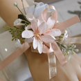 thumbnail image 3 of Visland 4PCS Wedding Wrist Flower - Floral Wrist Corsage Bridal Rose Hand Flowers Artificial for Bride & Bridesmaid Prom Engagement, 3 of 6