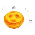 thumbnail image 3 of Egg Tart Crunchy Squishy Toy, Custard Tart Stress Ball, Crunchy Sound Handmade Fidget Toy, Stress Relief Sensory Toy for Kids Adults, Bakery Desk Decor Gift, 3 of 6