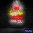 thumbnail image 4 of Handmadetneonsign Good Days Start With Coffee And You Neon Sign, Coffee Led Sign, Coffee Store Light 93224, 4 of 5