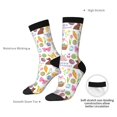 thumbnail image 4 of Daiia Happy Easter1 Print Crew Socks – Soft Breathable Long Socks for Men & Women, Moisture-Wicking & Comfortable Daily Wear Socks, One-Size Fits Most (US 5-11), 4 of 6