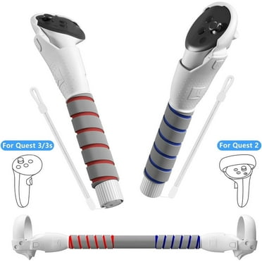 VR Gorilla Tag Long Arms for Meta Quest 3S/Quest 3/Oculus Quest 2, Handle Attachments Fit for Meta Quest 3S Accessories, Extension Grips for Playing Beat Saber/Baseball/Golf Club Game