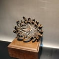 thumbnail image 6 of Chinese Boxwood Art Chrysanthemum Statue Tea Pet Incense Hold Stand Table Deco decorative sculpture home decor, 6 of 6