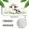 thumbnail image 2 of 1 Pcs 2D Flat License Plate Covers & Frames, Cute Cow in Flower For Decorative Front, Waterproof For Decoration Aluminum License Plate Covers & Frames Cover For Men Women, 12" X 6", 2 of 7