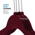 thumbnail image 3 of Premium Velvet Hangers Set Of 50 - Non-slip Velvet Hangers - 360 Swivel Hook, 3 of 5