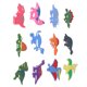 thumbnail image 3 of 12 Uds imanes de refrigerador bonitos imanes de silicona suave fuerte magnetismo 3D patrones de dinosaurios imanes para nevera Cocina, 3 of 5