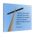 thumbnail image 2 of Scripture Walls Word of Truth 2 Timothy 2:15 Bible Verse Canvas Christian Wall Art Ready to Hang Unframed, 2 of 18