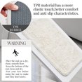 thumbnail image 6 of ZOPZO 3-Piece Bathroom Rug Set, White, 17x24、20x24、20x32 Inch, Soft Bath Mats with TPR Backing, Absorbent Mats for Bathroom, 6 of 6