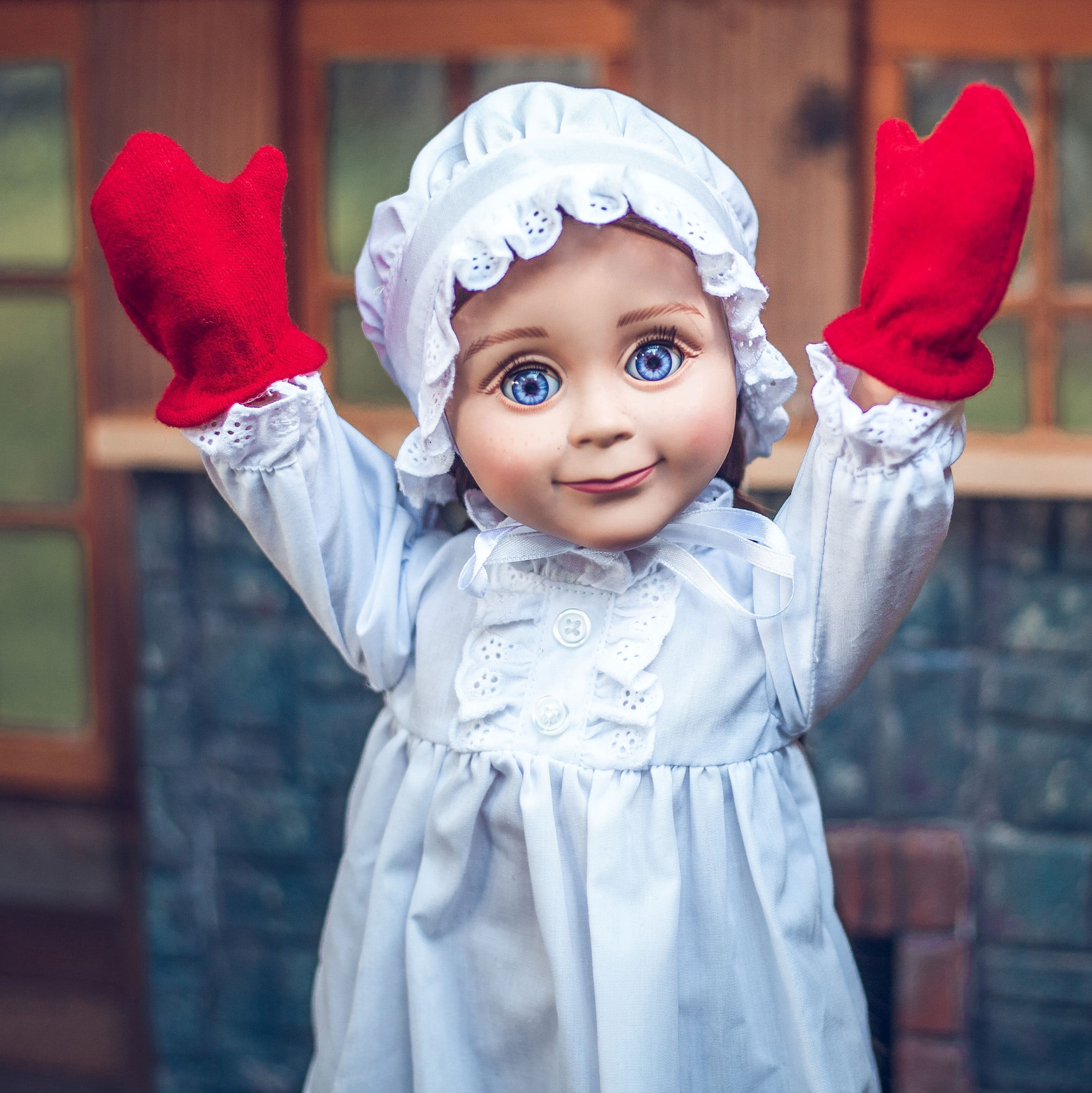 The Queen's Treasures 18 Inch Doll Clothes, Officially Licensed Little House on The  Prairie Sleepwear Outfit. Full Length Nightgown and Nightcap, Compatible For Use With American Girl Dolls