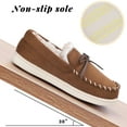thumbnail image 2 of VONMAY Boys Girls Moccasins Slippers Memory Foam House Shoes Big Kids, 2 of 8