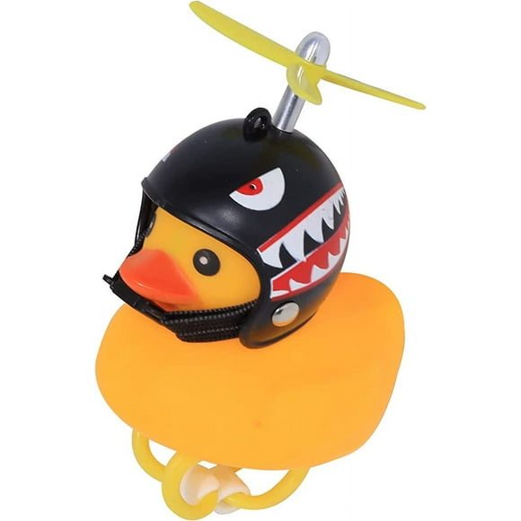 Rubber Duck Bike Bell, Ducks Bicycle Accessories for Adult, Cute Bicycle Horns with Propeller Handlebar for Kids, Toddler& Children