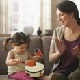 thumbnail image 5 of Exciting Toy Instruments - Hand Held Wooden Drum Tambourine for Children Side Percussion Musical Tool for Toddlers Play with Durable Kids Drum, 5 of 7