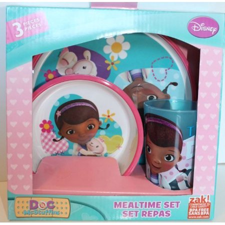 Doc McStuffins 3 pc Mealtime Set (plate, bowl, cup) by zak