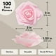 thumbnail image 4 of Flores artificiales Juvale, claveles rosa claro, paquete de 100, 4 of 9
