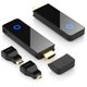 thumbnail image 1 of Transmisor y Receptor HDMI inalámbrico: 4K Decoding 1080P 60Hz Ouut, Dual Band 2.4/5GHz, 98FT, Streaming Video Audio from Laptop, PC, STB, Camera to TV, Projector, Monitor (Black), 1 of 5