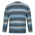 thumbnail image 5 of WXLWZYWL Color Block Sweaters for Men Waffle Knit Crewneck Casual Striped Sweater Pullover Fall Jumper Tops Long Sleeve Loose Comfort Sweater, 5 of 5