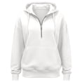 thumbnail image 3 of Oversized Half Zip Up Hoodie Women Lightweight 2026 Casual Long Sleeve Zipper Sweatshirts Fall Winter Track Jackets, 3 of 3