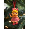 thumbnail image 2 of ORNAMENT Baby Miss Piggy Muppet Babies Figure Figurine Charm 3” Dangler Holiday, 2 of 3