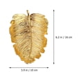 thumbnail image 2 of DEEPCRAFF Ring Holder Dish Golden Alloy 1pc Leaf Shape Storage Plate for Women, 2 of 7