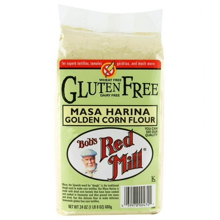 Bob's Red Mill, Masa Harina Golden Corn Flour, Gluten Free, 24 oz(pack of
