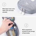 thumbnail image 3 of Emergency Organizer Zipper Waterproof Household Empty Storage Bag Classification Dust-proof Students Pill Case for School Red Large, 3 of 8