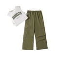 thumbnail image 2 of RXIRUCGD 2025 Vêtements d'Été pour Enfants Mode Ensemble Deux Pièces Manches Courtes Col Rond Pantalon Décontracté, 2 of 5