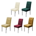 thumbnail image 4 of Velvet Shiny Fabric Chair Covers Universal Size Stretch Chair Covers Slipcovers, 4 of 6