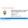thumbnail image 2 of Engine Oil Pressure Sensor - Compatible with 1979 Oldsmobile Cutlass Calais, 2 of 2