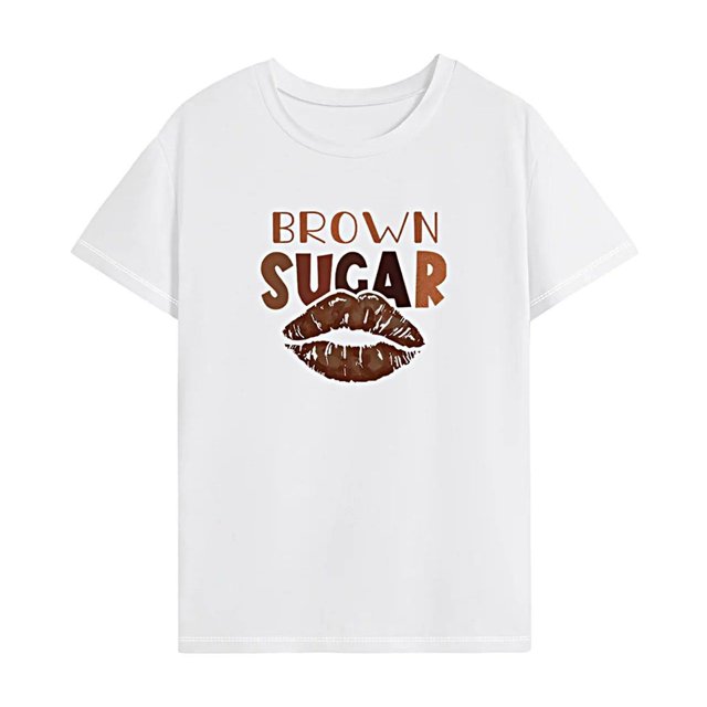 Camiseta para mujer casual con cuello redondo para mochilero, compras y vacaciones L