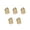 Gold-color Short style, variant on 5PCS Unique Nail Rings Alloy Fashion Statement Jewelry Fingertip Nail Art Rings