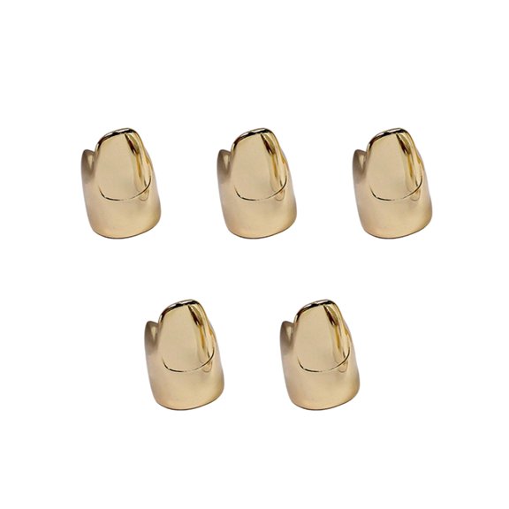 5PCS Unique Nail Rings Alloy Fashion Statement Jewelry Fingertip Nail Art Rings