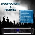 thumbnail image 2 of MUSYSIC Amplificador de potencia de 2 canales sin distorsión y sonido claro, amplificadores profesio, 2 of 5