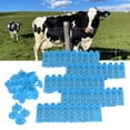thumbnail image 4 of Livestock Identification Card, Accurate Colorfast Cattle Ear Tag Numbered Flexible Weather Resistant  For Pig Red,Pink,Blue, 4 of 8