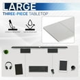 thumbnail image 4 of VIVO White 83 x 30 inch Universal Table Top for Sit to Stand Desk Frames, 4 of 8
