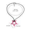 thumbnail image 3 of Osdhezcn Pink Pentagrams Pendant Clavicle Chain Unique Dopamine Sweater Chain Jewelry, 3 of 12