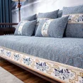 thumbnail image 5 of Chinese Embroidery Non-slip Sofa Cover Protector Chaise Four Season Universal Stretch Corner Sofa Cushion Towel 1/2/3/4-seater (C,110x210cm 1pcs), 5 of 7