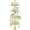 Gold, variant on Shower Caddy Tension Pole - 4-Tier Corner Shower Organizer Tension Rod with Soap Holder, Toothbrush Holder & 4 Hooks, Adjustable Stainless Steel Bathroom Organizer 27.6 to 108.3 inch, Gold