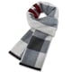 thumbnail image 1 of Bufanda larga y suave de invierno para hombre, bufanda con borlas a cuadros para hombres, bufandas clásicas suaves para clima frío, regalos de bufanda de manta navideña, 1 of 5