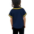 thumbnail image 3 of Lappel Kids Baseball Button Down Jersey League Sports Team Uniforms Size 12 Month to 10 Years Short Sleeve Athletic Sports Tee Shirts Made in USA, 3 of 4