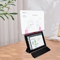 thumbnail image 2 of FIGT-Monitor Documents Holder, Multifunctional Desktop Paper Clips, Clear ABS Document Organizer Clip, Computer Desk Organizers for Sticky Note, Business Cards and Memo【0509】, 2 of 7